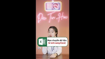Mẹo chuyển dữ liệu từ ảnh sang Excel? #shorts #short #tinhocvanphong #daitinhoc