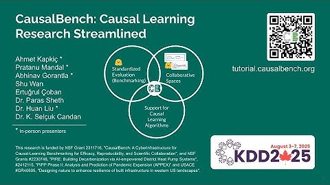CausalBench Tutorial at KDD