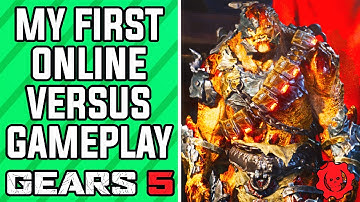 GEARS 5 Multiplayer Tech Test Gameplay - MY FIRST ONLINE VERSUS MATCH! King of the Hill on District!