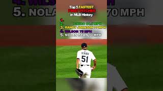 Top 5 first Fastest pitches in MLB History! #baseball #mlb #Shortsfeed