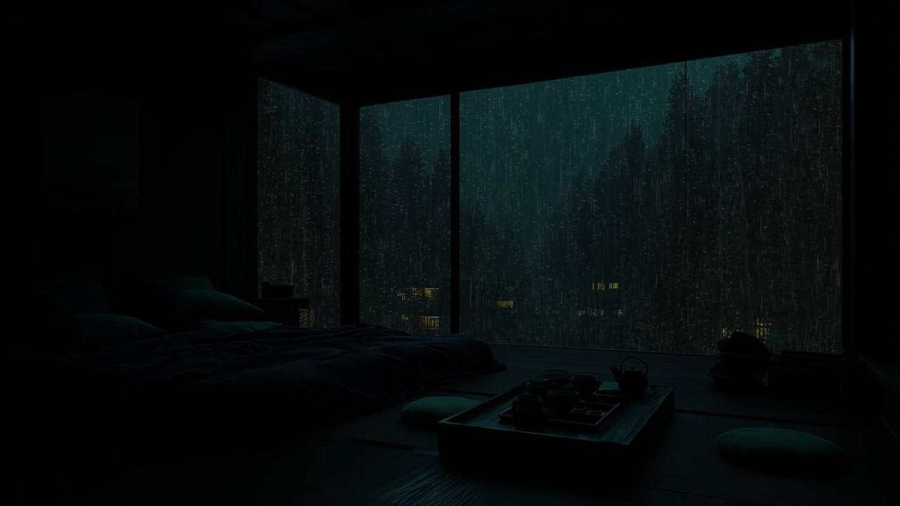 Rain Sounds in a Tranquil Garden(No Ads) 🌧 | For Deep Sleep & Relaxation