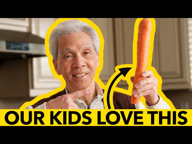 🥕 How my dad makes Carrots taste 10X better! (素炒紅蘿蔔) class=