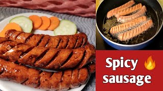 Spicy chicken sausage recipe // Restaurant style sausage in 5 minutes // Broiled Chicken And Spicy Sausage Recipes