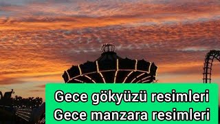 Gece Gökyüzü Fotograflari Gece Rengarenkmanzara Resi̇mleri̇
