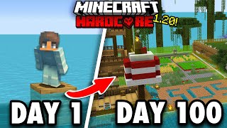 I Survived 100 Days IN THE OCEAN in Minecraft Hardcore! This is What Happened..