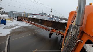 146 feet long and Julie’s first day steering a trailer