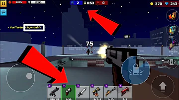 lvl 1 weapons in public match Pixel Gun 3D