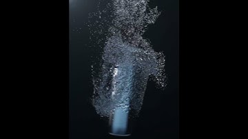 Fizzy bubbles simulation with X-Particles