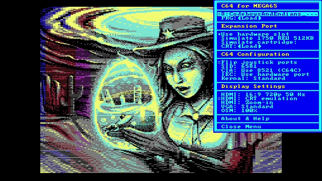 Fjälldata 2025 #1 Booze Design "CodeBoys & Endians" / Mega65 C64 core V5.1