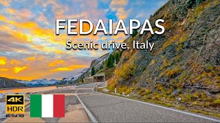 🇮🇹 4K Driving the Fedaiapas in ITALY | SCENIC DRIVE | #dolomites #scenicdrive #italianalps