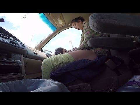 Husband Films Wife Giving Birth To 10 Pound Baby In Front Seat Of Car