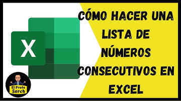 Cómo hacer una lista de números consecutivos en Excel