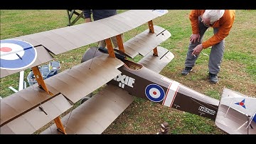 1/3rd Scale Sopwith triplane with working Rotary engine