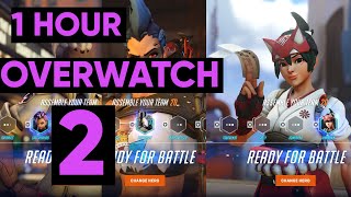 (1 HOUR) No Commentary Overwatch 2 (PC 1080p 60)