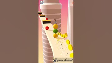 stack rider 😉😉 gameplay // l game channel // android & ios gameplay 6111100 #mobilegame #shorts