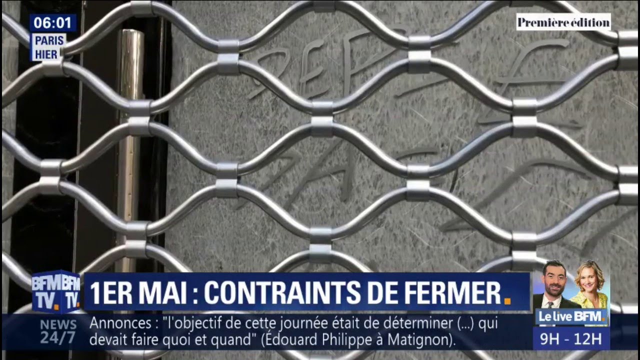 1er-mai à Paris: des commerçants contraints de fermer le temps de la manifestation bfmtv i shot the sheriff