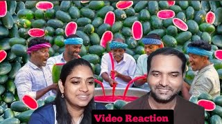 Watermelon Milkshake Video Reaction 😍🥰😋👌 | Village Cooking Channel | Tamil Couple Reaction