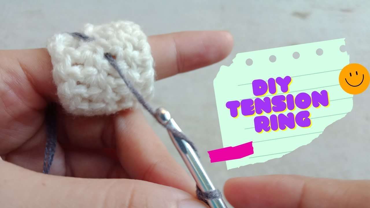 Crochet yarn tension guide ring tutorial 🤩 #crochettutorial #crochete, yarn  crochet