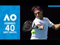 Happy birthday Roger | Federer&#39;s 40 best Australian Open shots