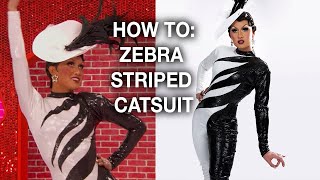 How To Sew a 2-Toned Striped Catsuit (Bob Mackie Inspired) (AS SEEN ON TV!)