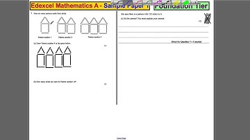 Q7 Edexcel GCSE Maths 1F Specimen Paper