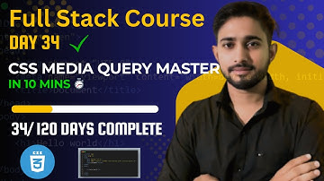 Day 34: CSS Media Query, Responsive in 10 Mins | Hindi Full Stack 2025