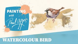 How to Paint a Watercolour Bird. - A House Sparrow