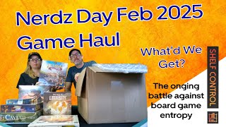Nerdz Day Feb 2025 Boardgame Haul