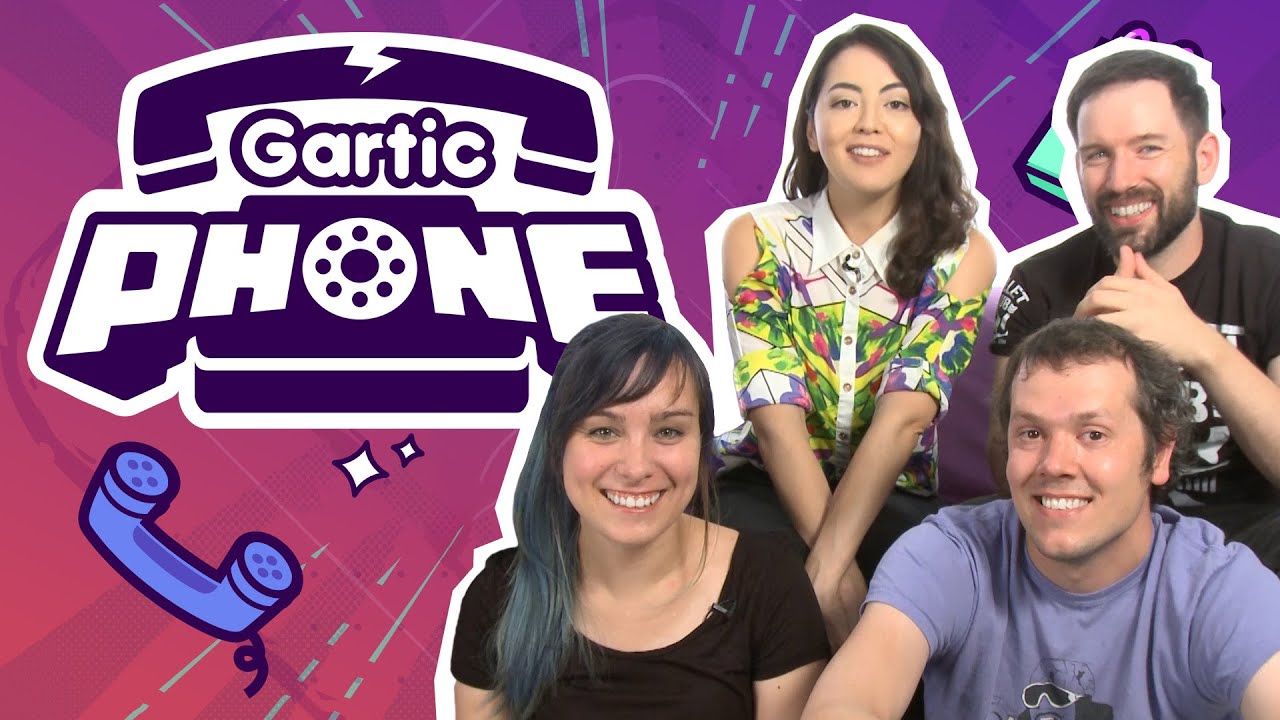 GARTIC PHONE The Telephone Game | Who's Best at Drawing? in Challenge of the Week