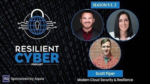 Resilient Cyber w/ Scott Piper - Modern Cloud Security & Resilience