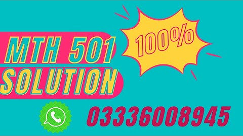 MTH501 ASSIGNMENT NO 1 SOLUTION 2024 SECTION INCHARGE RAHIB RAZA | mth501 assignment 1 solution