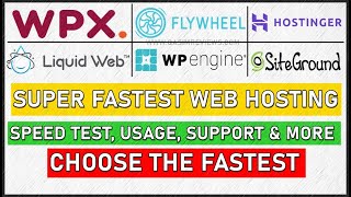 4 Fastest Web Hosting in the World 2026 - Speed Test, Demo, Support &amp; Complete Review 2026