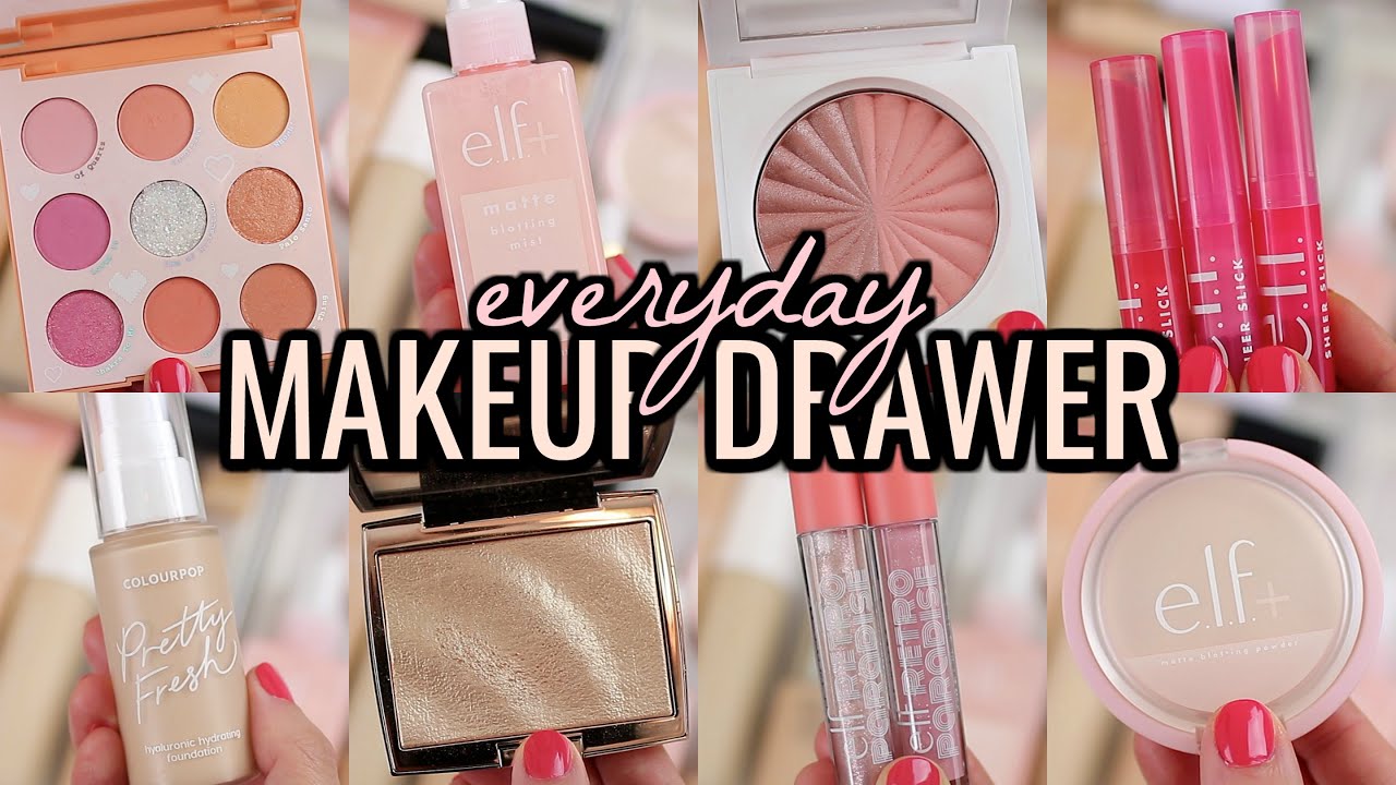EVERYDAY MAKEUP DRAWER 2020! MAKEUP I'M USING THIS SUMMER