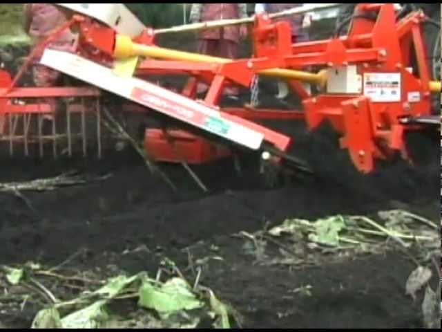収穫機 ササキ ごぼうハーベスタ Youtube