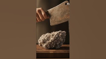 8K ASMR video of a human hand slicing Comet realistic with slicing effect #shorts #asmr #slicing