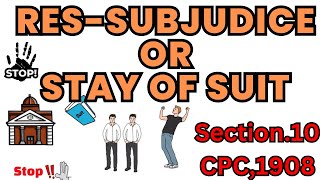 Stay of suit or Res sub-judice |Section 10 CPC ,1908 Hindi/Urdu 🏛️🏛️