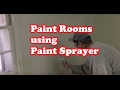 Quickly paint a lot of rooms using paint sprayer