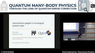 Automorphism gadgets in homological product codes | Yifan Hong (JQI)