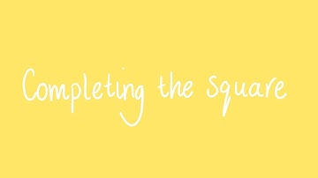 Completing the square | Unit 1 and 2 VCE Maths Methods