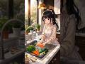 From Fresh Veggies to a Healthy Meal 🥦✨ #Anime #Shorts
