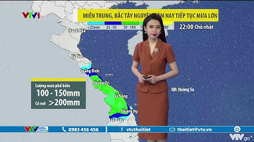 Bản tin thời tiết 12h30 - 12/09/2021: Miền Trung, Bắc Tây Nguyên tiếp tục mưa lớn | VTVWDB