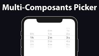 SwiftUI : Picker Multi Composants