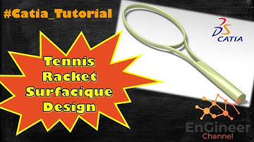 Tennis Racket Design with Surfacique Tools #Catia_Tutorial