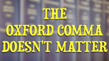 The Oxford Comma Doesn