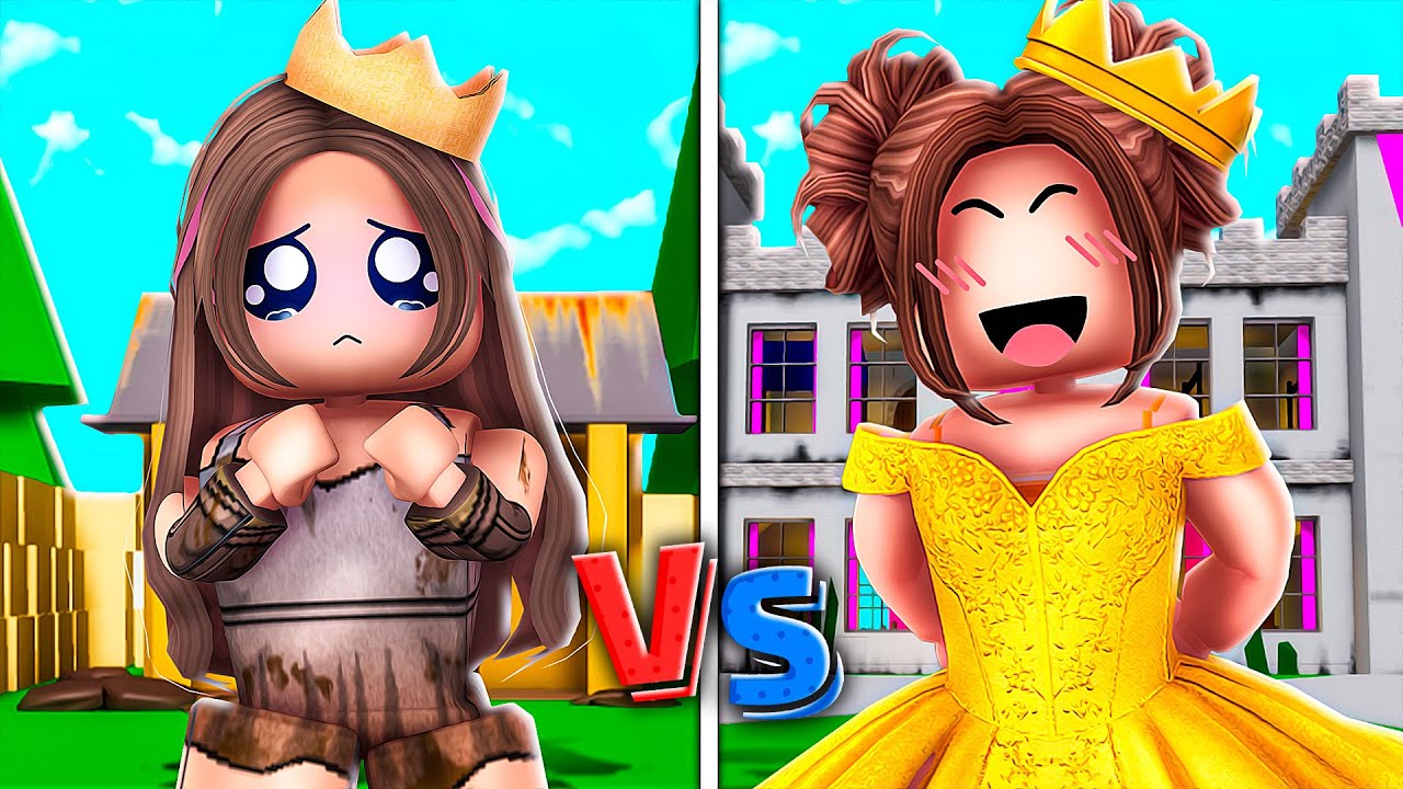POOR Princess vs RICH Princess In Roblox Brookhaven!!
