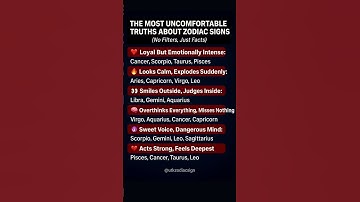 The Most Uncomfortable Truths About Zodiac Signs (No Filters 😈) #zodiac #shorts #viral #tarot