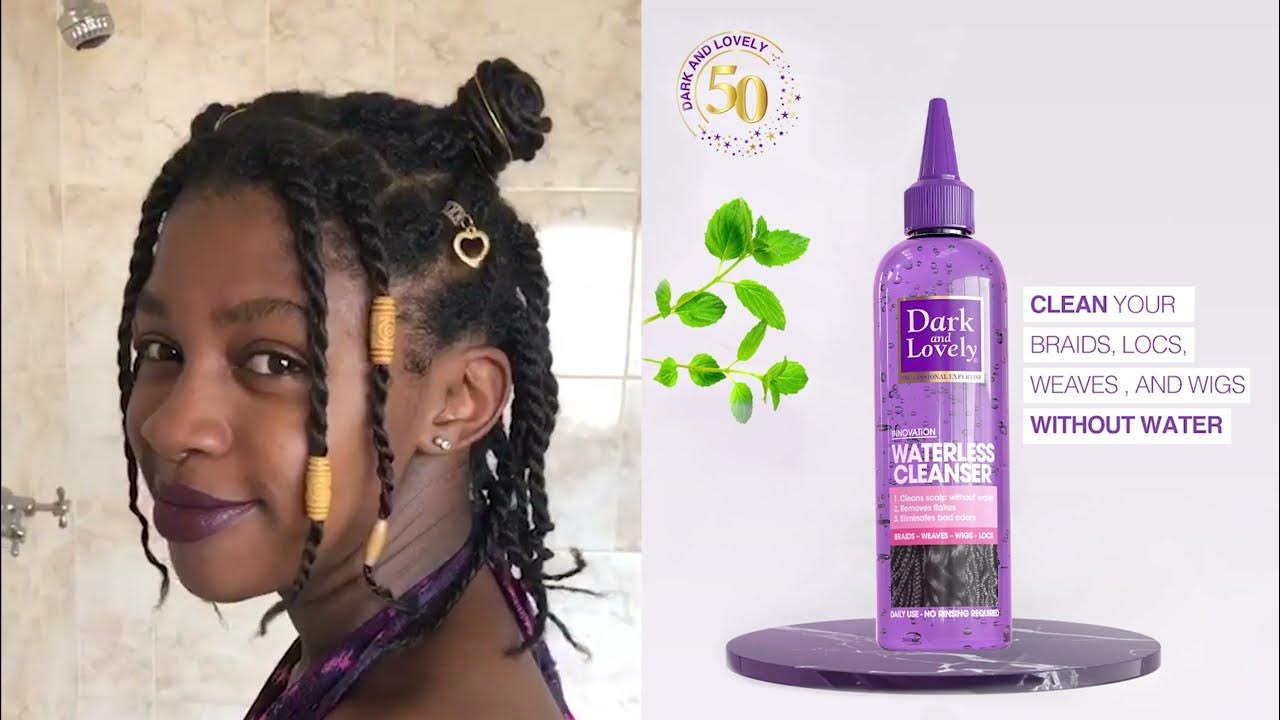 WATERLESS CLEANSER For Braids, Wigs, Weaves and Locs Dark and