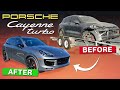 REBUILDING CRASHED PORSCHE CAYENNE TURBO IN 16 MINUTES