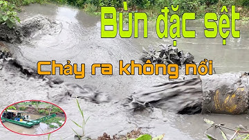 Bùn đặc sệt lắp ao bùn chảy không nổi CÁI KẾT | HÚT BÙN AO