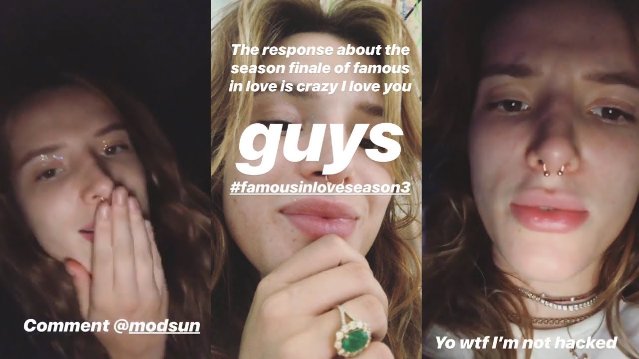 Bella thorne instagram story